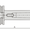 HSK Tool Holder Morse Taper Holder with Tang DIN 6383 - Drawing HSK - Morse taper with thread